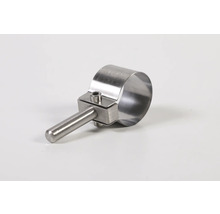 Rohrbefestigung aus Metall mit Schraube