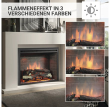 Elektrischer Kamin mit Flammen Effekt in drei Farben