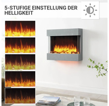 Elektrischer Kamin mit fünf Helligkeitsstufen