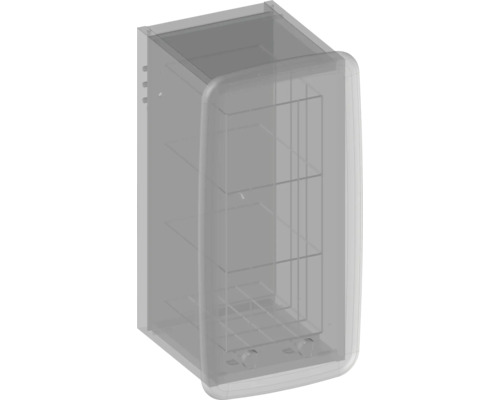 Schrank mit mehreren Regalen zur Aufbewahrung