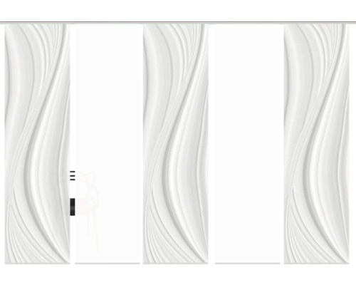 Schiebegardine mit Wellenmuster für Fensterdekoration