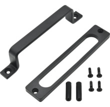 Schiebetürgriff-Set mit Griff, Blende, Schrauben und Hülsen
