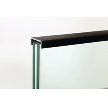 Geländerset Pertura Pontos Glasgeländer schwarz/ anthrazit für Bodenmontage B: 1m-thumb-4 Geländerset Pertura Pontos Glasgeländer schwarz/ anthrazit für Bodenmontage B: 1m-thumb-4
