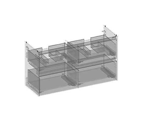 Waschtischunterschrank mit Schubladen für das Badezimmer