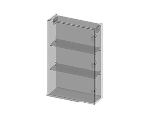 Badezimmerschrank mit drei Glasböden
