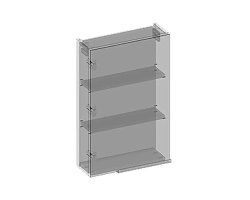 Wandschrank mit drei Einlegeböden