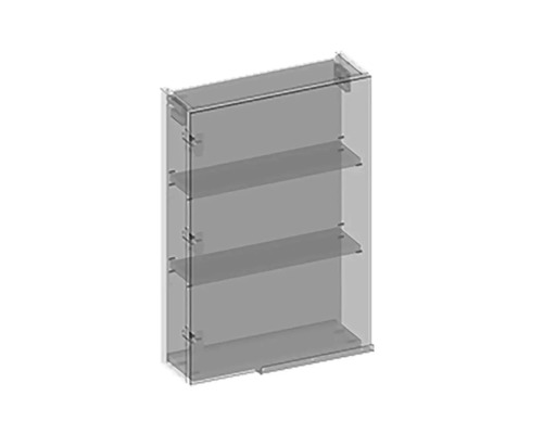 Wandschrank mit drei Einlegeböden