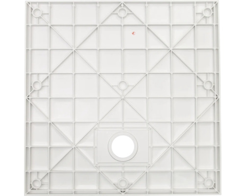 Duschwannenträger aus Kunststoff mit Ablauf