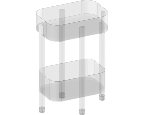 Etagenregal mit zwei Ebenen