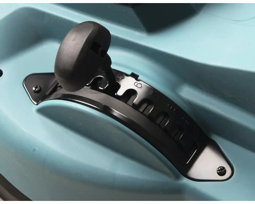 Detailansicht einer Steuerungseinheit für ein Kanu oder Kajak