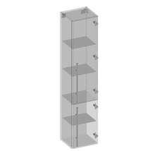 Hochschrank Devo Sonet 35x164x32 cm Anschlag rechts hellgrau/Eiche