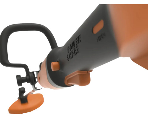 Rasentrimmer mit Griff und Schutzvorrichtung