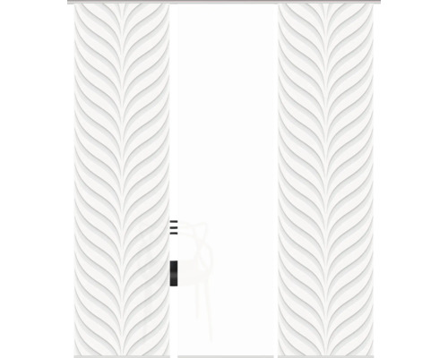 Schiebetür mit Blattmuster für den Innenbereich