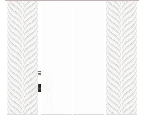 Schiebetür mit Blattmuster für Inneneinrichtung