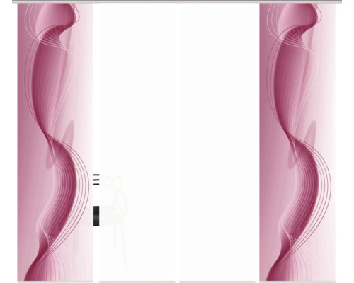 Schiebegardine mit abstraktem Design