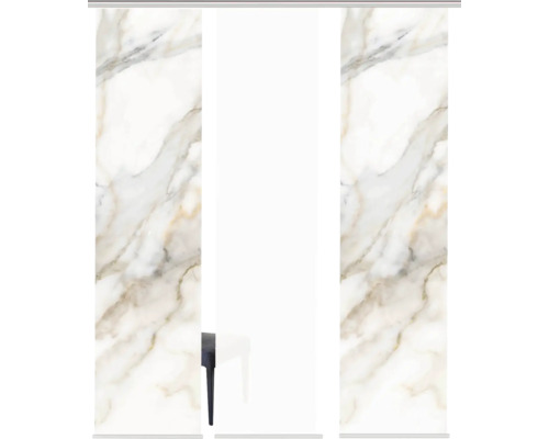 Duschabtrennung mit Marmoroptik