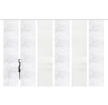 Schiebegardine mit Baumdesign und Beschwerungsstab