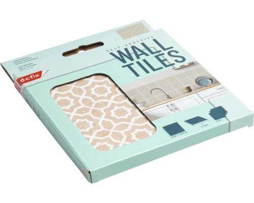 Packung selbstklebende Wandfliesen mit geometrischem Muster