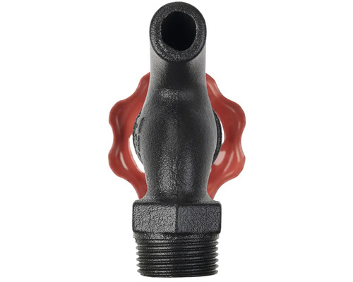 Wasserhahn aus Metall mit Gewinde