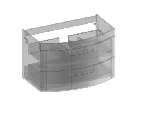 Waschbeckenunterschrank mit drei Schubladen