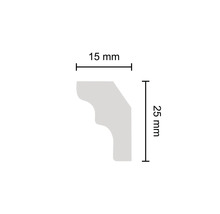 Profilleiste mit den Maßen 15 mm mal 25 mm