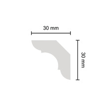 Eckprofil mit den Maßen 30 mm x 30 mm