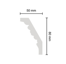 Profilleiste mit den Maßen 50 mm mal 80 mm.
