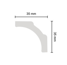 Profilleiste mit den Maßen 35 mm x 35 mm