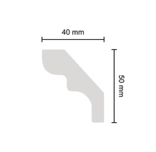 Profilleiste mit den Maßen 40 mm mal 50 mm