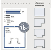 Illustration zur Raumgestaltung mit circa 16 Quadratmeter Fläche