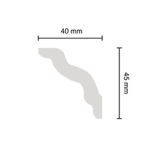Profilleiste mit Abmessungen 40 mm und 45 mm