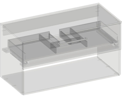 Waschtischunterschrank mit Schublade und Handtuchhalter