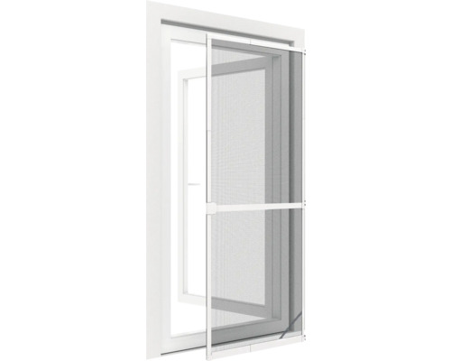 home protect Alu-Teleskop Insektenschutztür weiss 100x215 cm Fliegengittertür am Fensterrahmen