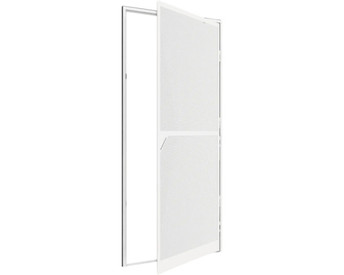 home protect Insektenschutztür XL Klemmbefestigung weiss 120x240 cm Geöffnete Insektenschutztür mit Rahmen