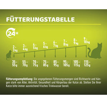 Fütterungstabelle für Katzen mit Fütterungsempfehlung