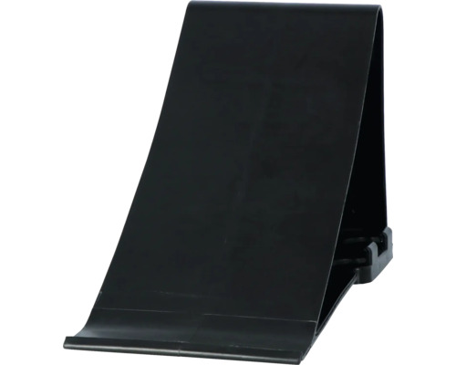 Schwarzer Unterlegkeil aus Kunststoff