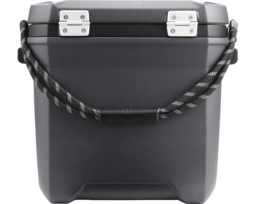 Graue Kühlbox mit Tragegriff