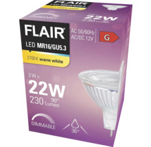 Verpackung einer dimmbaren Flair LED Lampe MR16/GU5.3