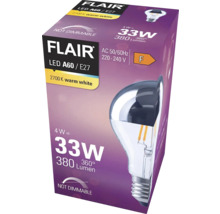Verpackung einer nicht dimmbaren Flair LED Lampe A60 E27 mit 4 Watt und 380 Lumen