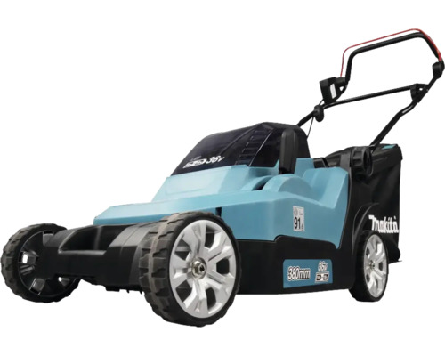 Makita Akku-Rasenmäher mit Grasfangkorb