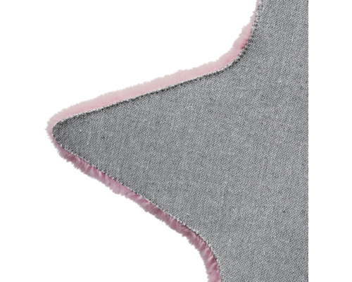 Sternförmiger Teppich mit fransigem Rand