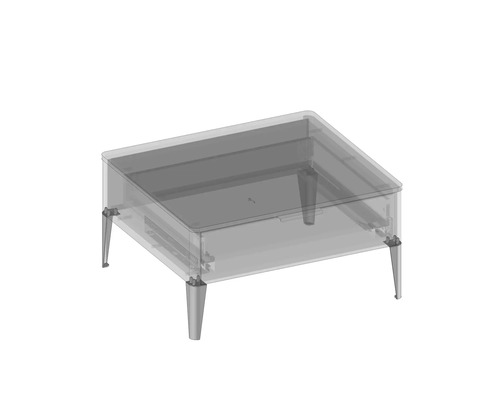 Rechteckiger Pflanztisch mit Beinen