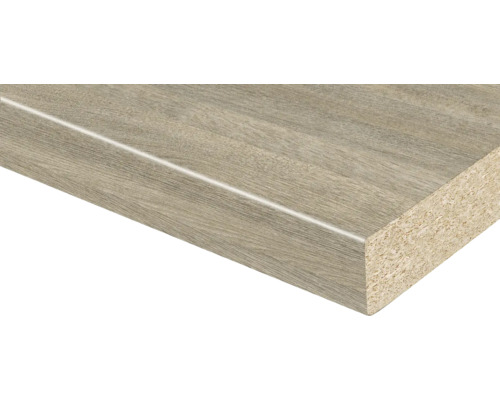 Spanplatte mit Dekor und Vorderkante