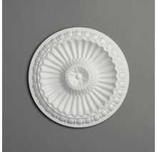 Runde Deckenrosette aus Styropor mit Blumenmuster