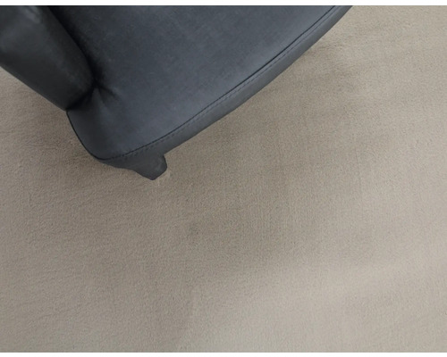 Detailansicht eines Sesselfußes auf einem Teppich