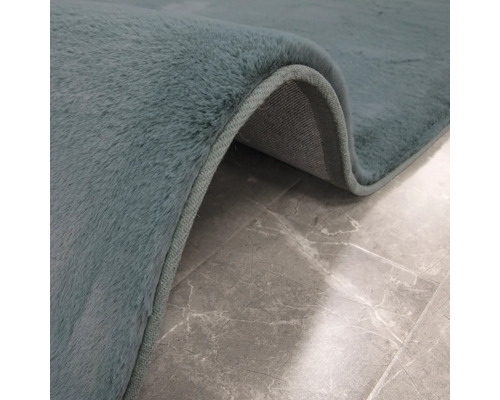 Detailansicht eines Teppichs mit kurzem Flor