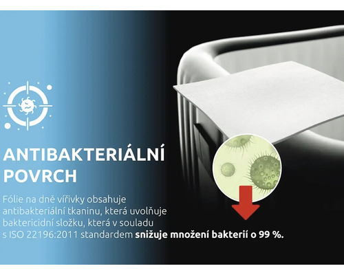 Antibakterielle Whirlpoolfolie zur Reduzierung von Bakterien