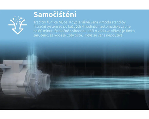 Selbstreinigungsfunktion eines Whirlpools