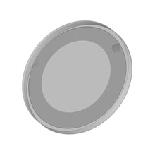 LED-Lichtspiegel Devo Lotos 59x59x5,8 cm schwarz