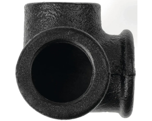 Schwarzer Temperguss Winkel Fitting